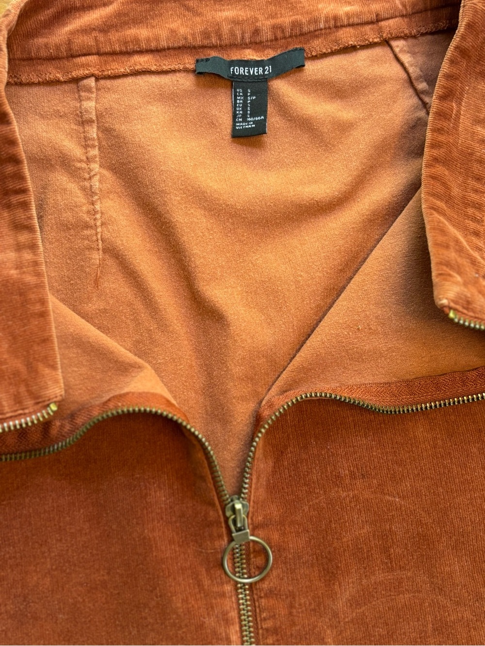 Forever 21 Rust Brown Zip Front Mini Skirt - Picture 8 of 8